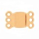 DQ metal Magnetic clasp 3 rings Rose gold